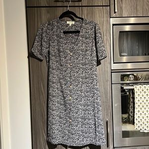 Monteau Black and White Flower Dress